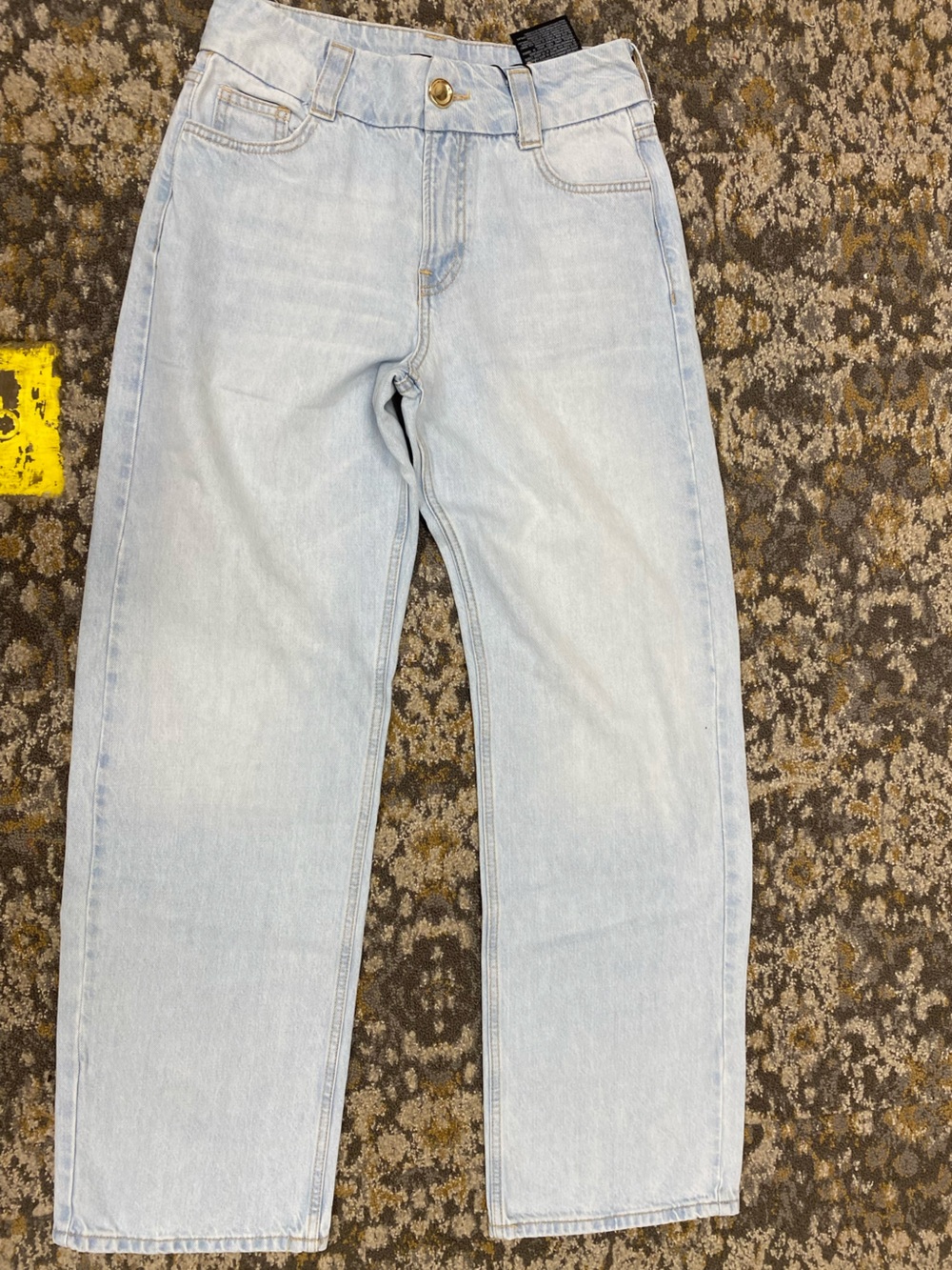 Zara Light Blue Straight Jeans